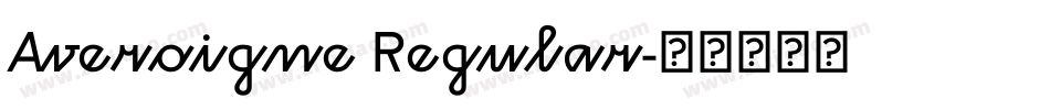 Averoigne Regular字体转换
